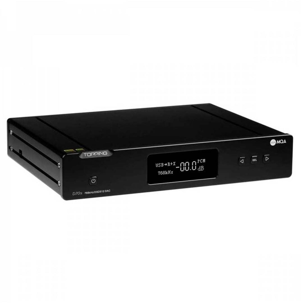 [Topping D70S MQA - Reacondicionado (Negro) (Grado A)] Topping D70S MQA - Reacondicionado (Negro, Grado A)